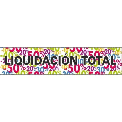 cartel liquidacion total