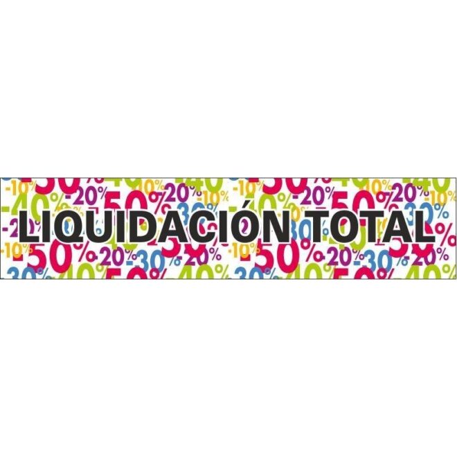 cartel liquidacion total